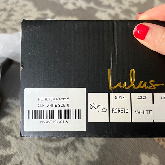 Lulus White Roreto Heels - Picture 5 of 5